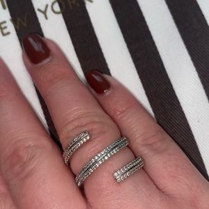 Henri Bendel Silver Luxe Ring Size 7 Adjustable